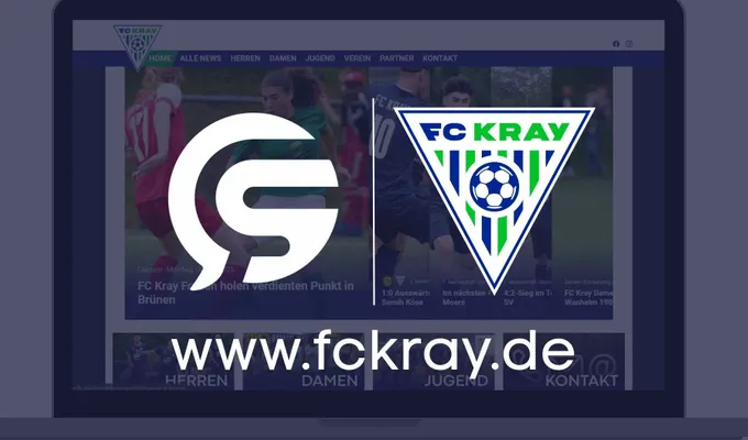 Der FC Kray präsentiert seine neue Website