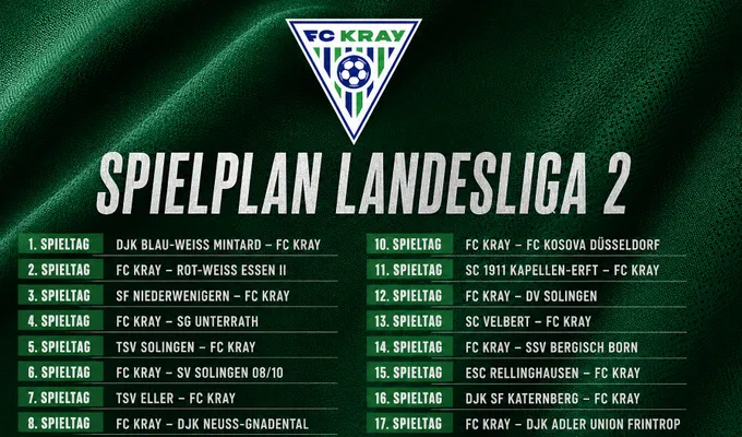 Der Spielplan für die neue Saison steht fest