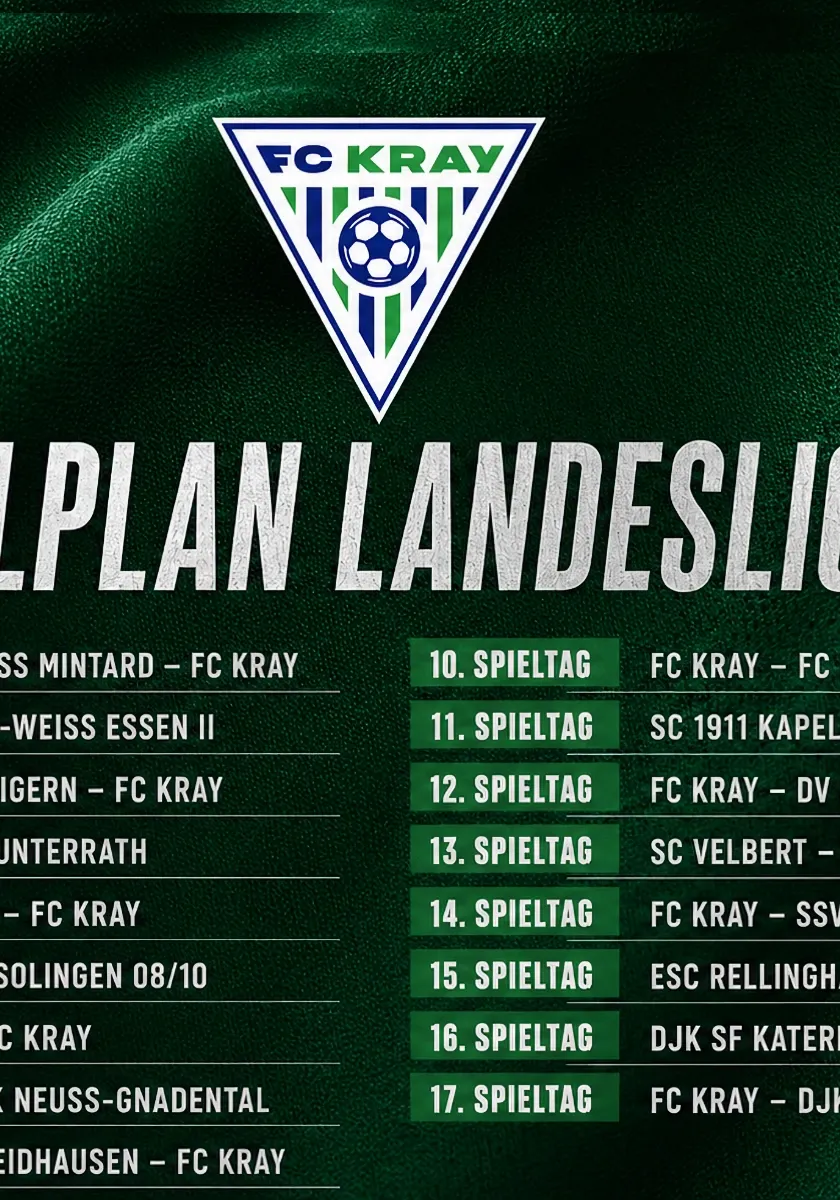 Der Spielplan für die neue Saison steht fest
