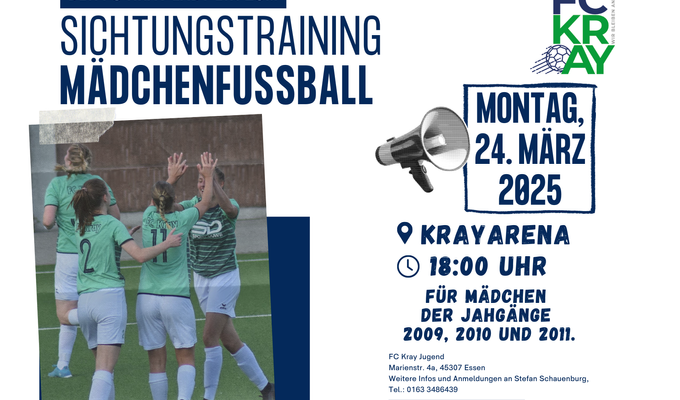 Mädchenfußball beim FC Kray